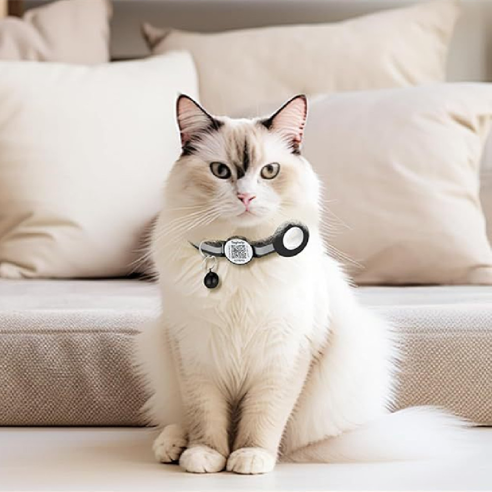SmartSafe Cat Collar with Reflective QR Tag