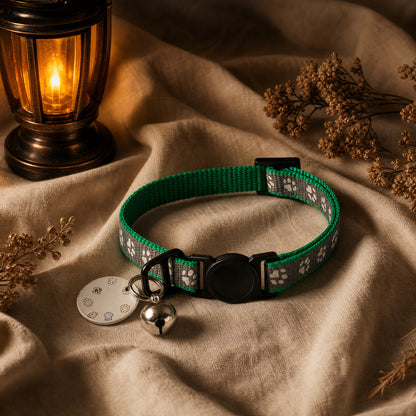 SmartSafe Cat Collar with Reflective QR Tag